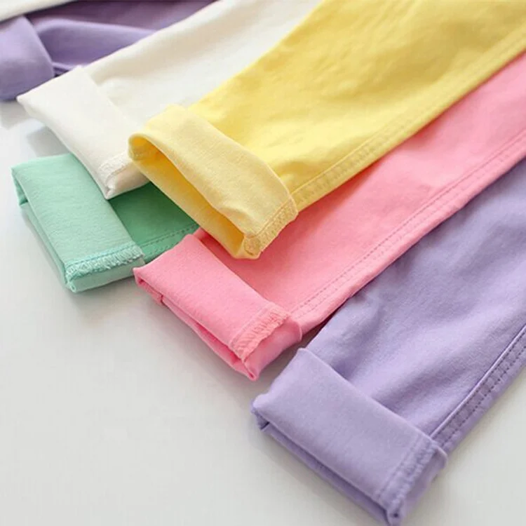

Girls' pencil pants Spring children's slim all-match cropped pants