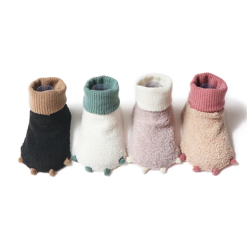 

Winter Non-slip Cute Cartoon Animal Paw Claw Design Thermal Toddler Infants Floor Socks Baby Socks