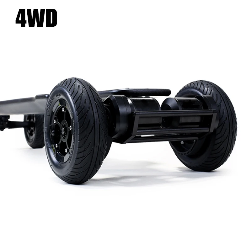 

2021 Best 4WD dual belt TPK truck C5B dIrect drive motor off road electric skateboard