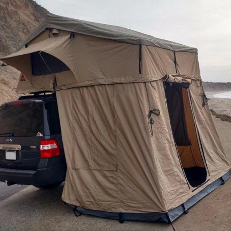 
wholesale outdoor waterproof cheap fiberglass folding car roof top tent annex room  (62250648570)