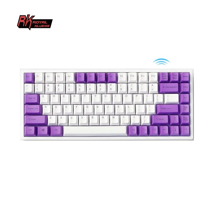

Cheap Factory Price kit upgrade pc gamer look mechanical switch gaming keyboard basic simply keyboard Royal Kludge RK84 RK857