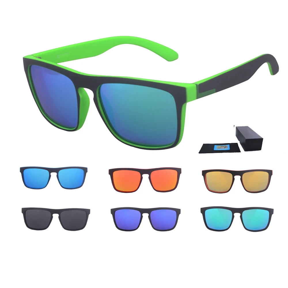 

Unisex Pc Frame UV400 Mirrored Men Square Sport Sun Glasses, Polarized Sunglasses, More than 10 colors