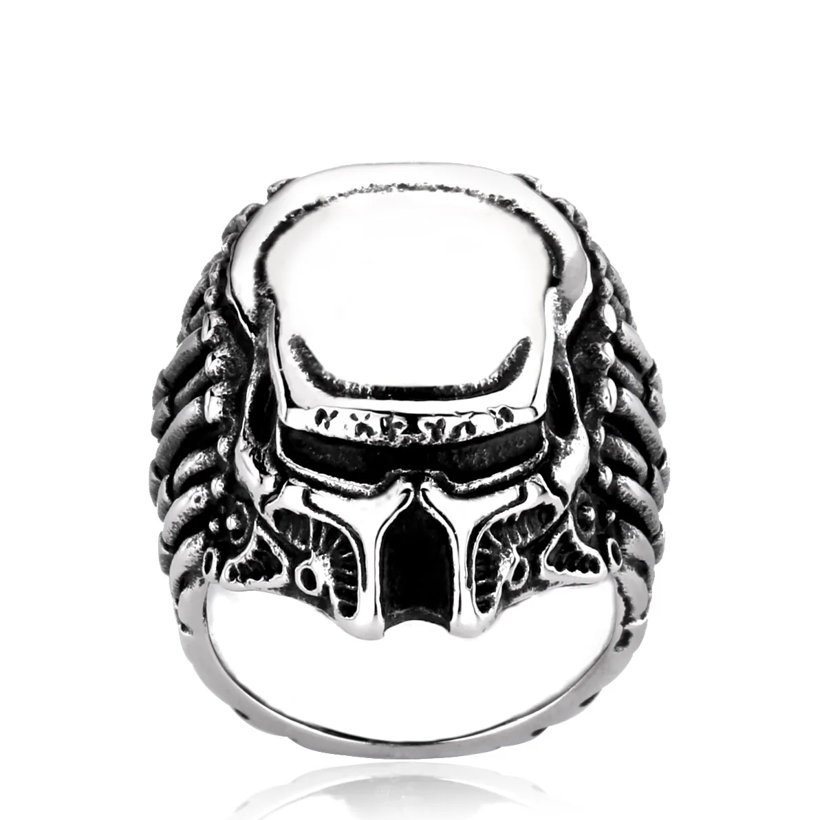 

SS8-217R steel soldier The Predator style ring for men stainless steel quality fashion high quality popular punk jewelry