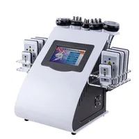 

Promotion lipo laser 6 In 1 Ultrasonic Cavitation Vacuum Radio Frequency LipoLaser Slimming Machine for Spa DHL FEDEX Shipping