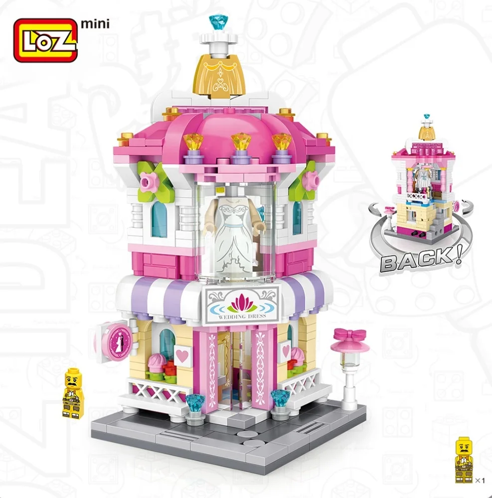 Loz 3d Street View Series Model Izakaya Toy Building Blocks Mini Blocks