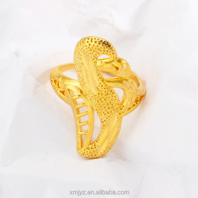 

Cross-Border Gold-Plated Brass Ring Big Flower Ring Female Running Jianghu Fair Hot Sale Source