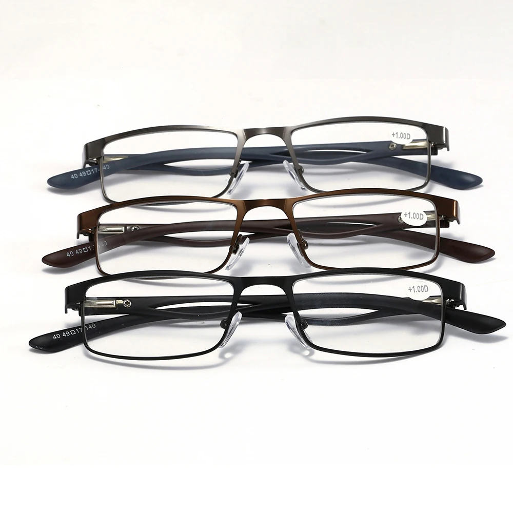 

SKYWAY Rectangle Metal Half Frame Eyeglass Frame Fashion Legs Old People Reading Glasses Manufacture