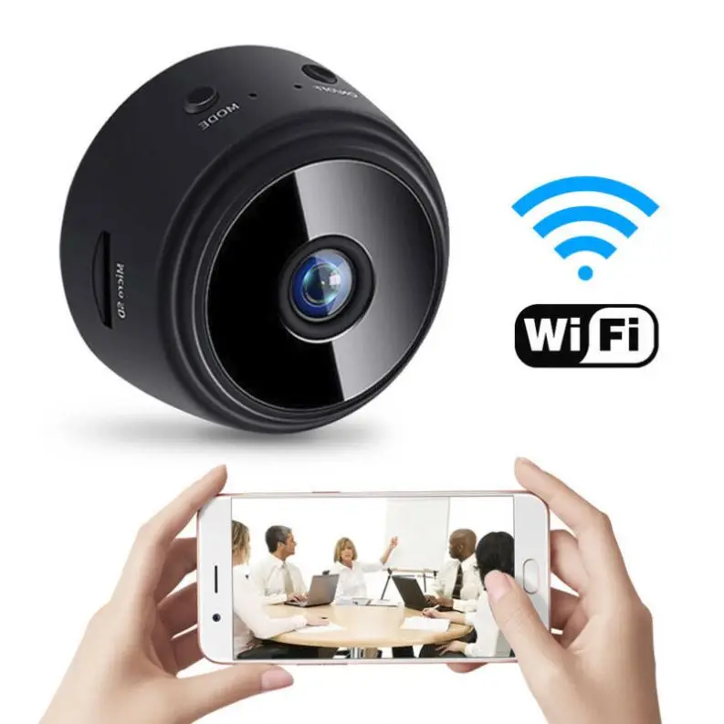 

Cheap Popular 1080P IP Cameras WiFi Mini Cam 150 Angle Nanny Cam Night Vision CCTV Home Security Wireless Hidden Camera A9