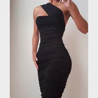 

Women sexy one shoulder womens dress elegant bodycon bandage dresses vestido club Y12621