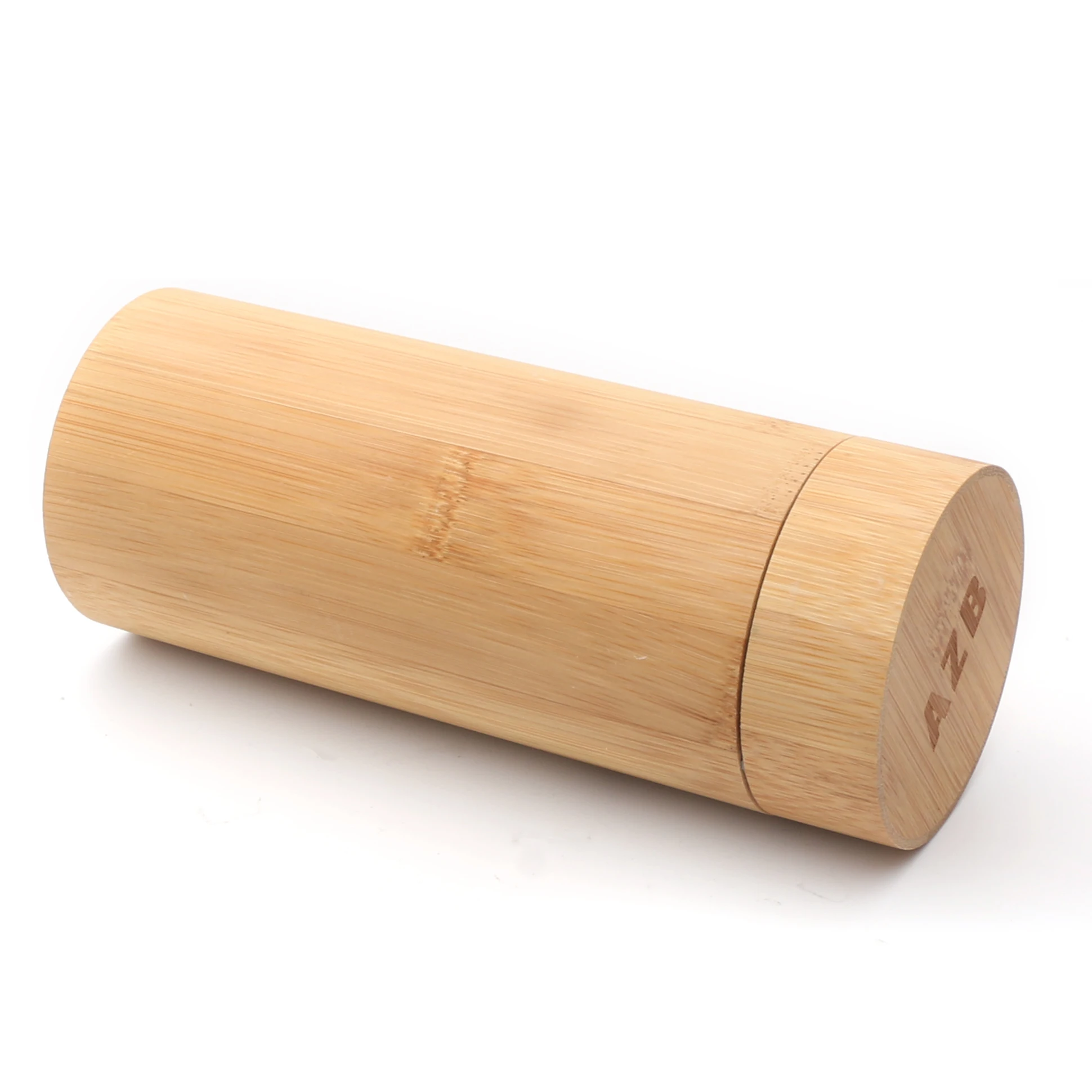 

Custom Glasses Bamboo wood Cylinder Case