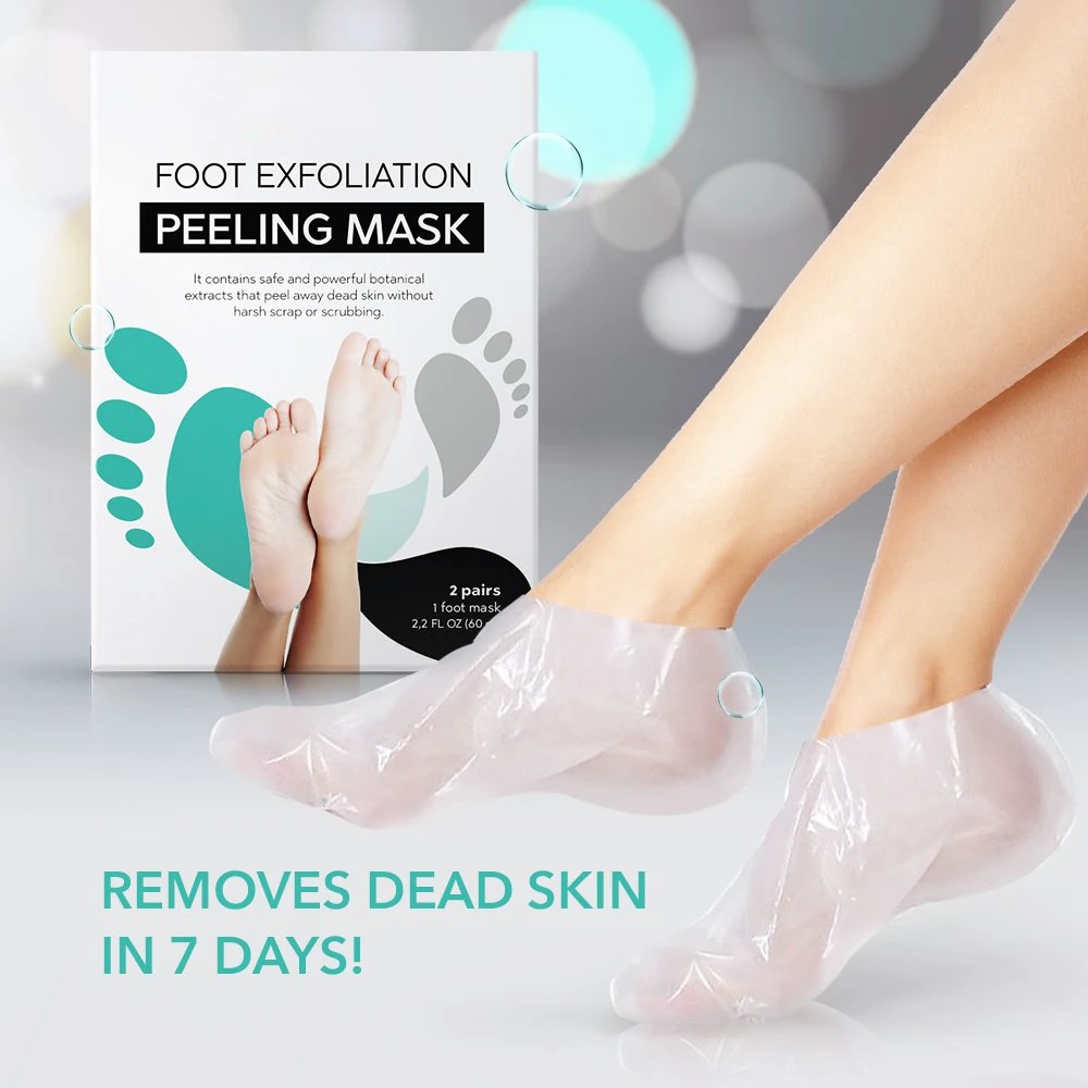 
Soft Touch Foot Peel Mask, Exfoliating Callus Remover (2 Pairs Per Box) exfoliating foot peel mask 