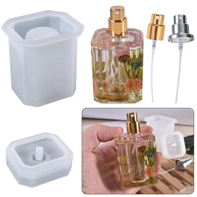 

L0105 Wholesale Hot Selling DIY Epoxy Resin Perfume Bottle Silicone Resin Molds