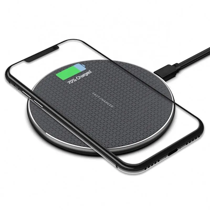 

Hot sale 10W Fast Charging Qi Wireless Charger Pad K8 LED Light Wireless Charger Portable Charger for iphone Samsung Huawei