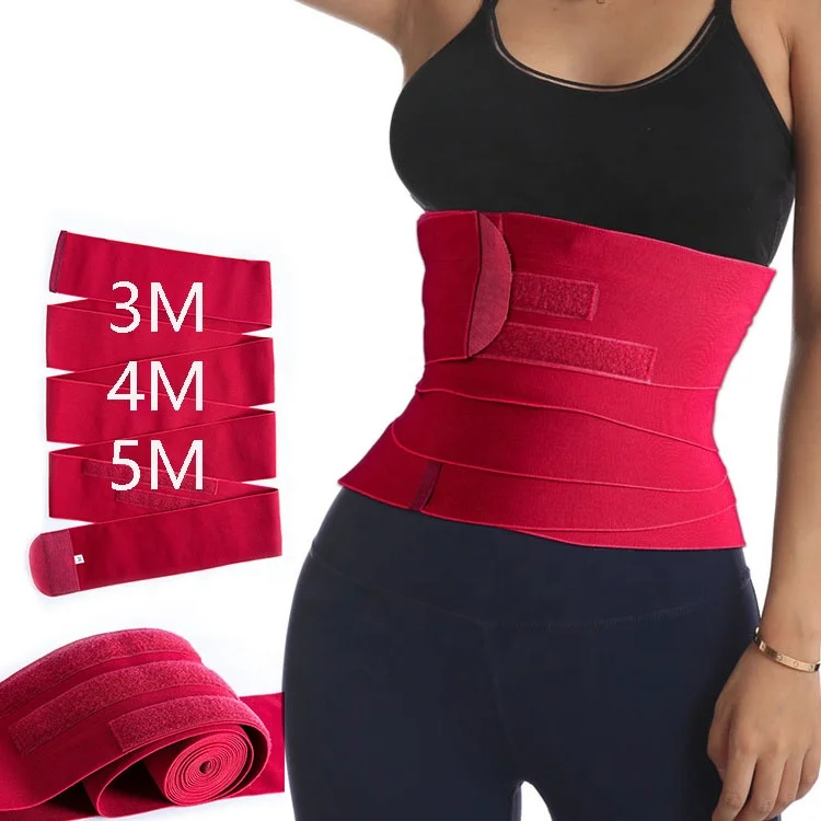 

Free Sample Fitness Women Private Label Breathable Black Elastic Bandage Belts Wrap Waist Trainer, Black, red, yellow