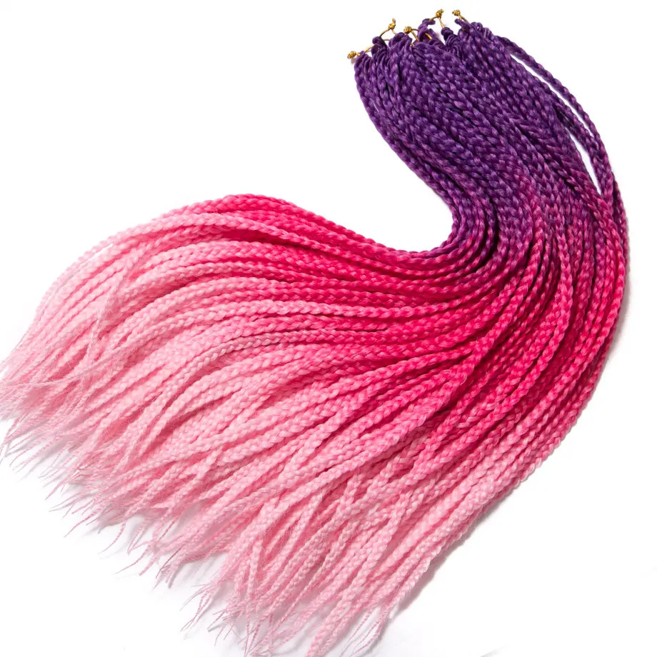 

Box Braids Crochet Hair Crochet Box Braids Pre-looped Synthetic Hair Crotchet Braids Hair 24 Inch