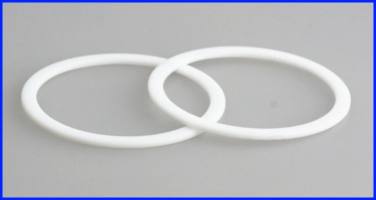 China Manufacture White Colour Pure Virgin  Poly Tetra Fluoroethylene PTFE Back Up Ring Seal By CNC
