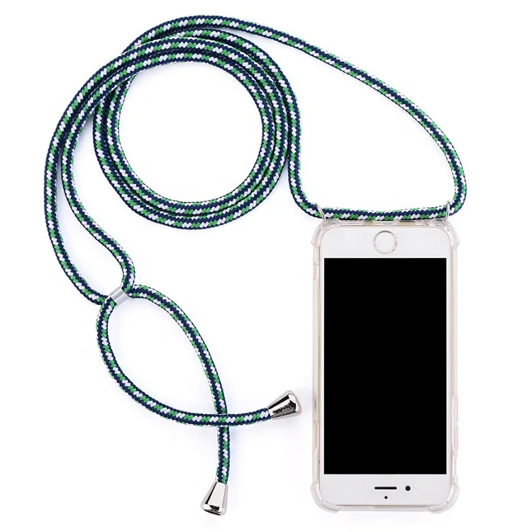 

2020 Neck Strap Necklace Clear TPU Mobilephone Phone Case For iPhone 11 Pro XR XS Max