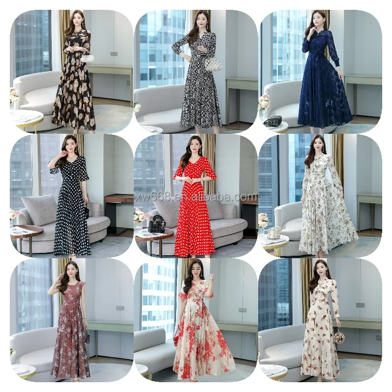 

2022 summer new fashion design women's professional wear discount sale dress wholesale, Customized color