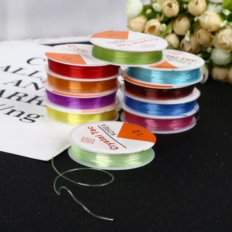 

crystal elastic thread polyurethane elastic line for jewelry making, Colorful