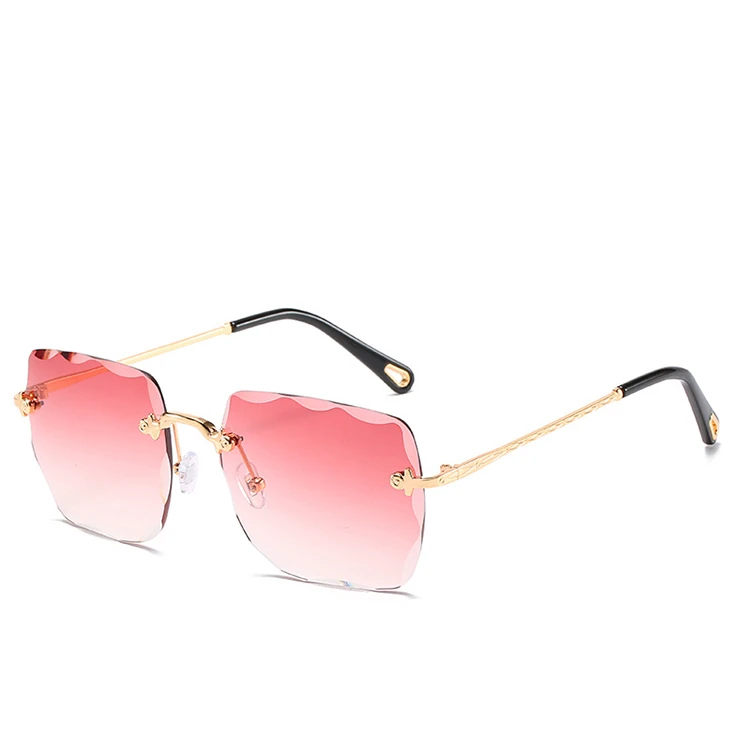

Wholesale customization sun glasses products without frame Gradient Fashion Square stylish ladies unique sunglasses, Picture shows