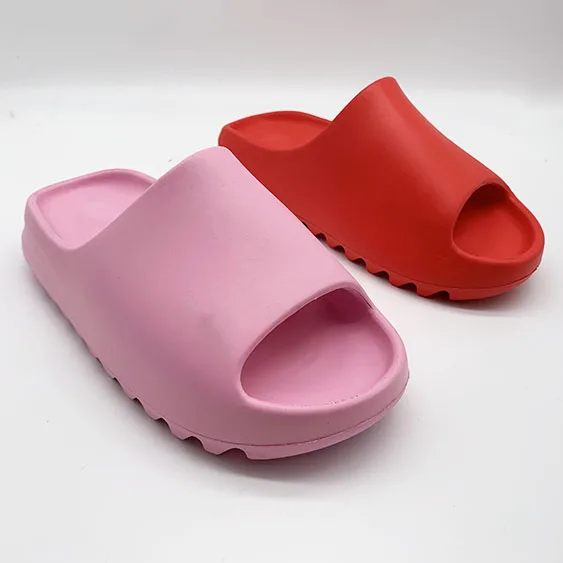

drop shipping kids yeezy slides slippers pink red yezzy slippers colorful for women and men