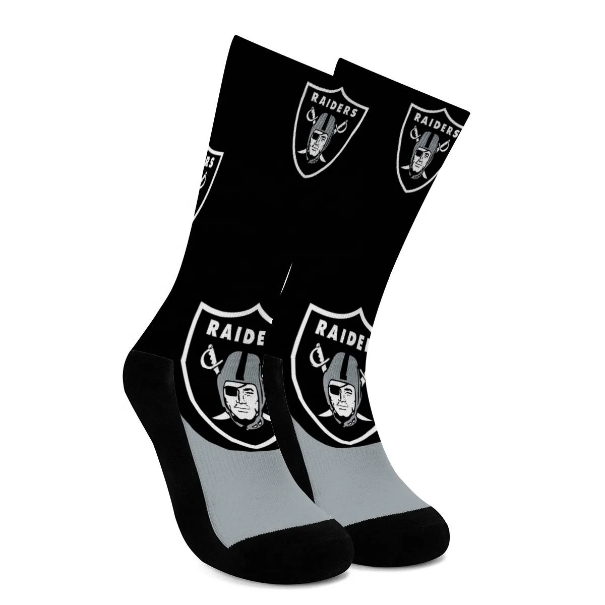 

Wholesale NFL socks custom print football cotton high quality crew design socks, Mix color