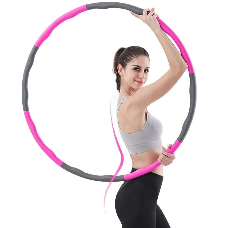 

Body Slimming Hula Ring Free Assembly Detachable Fitness Hula Hoops, 7 colors totally