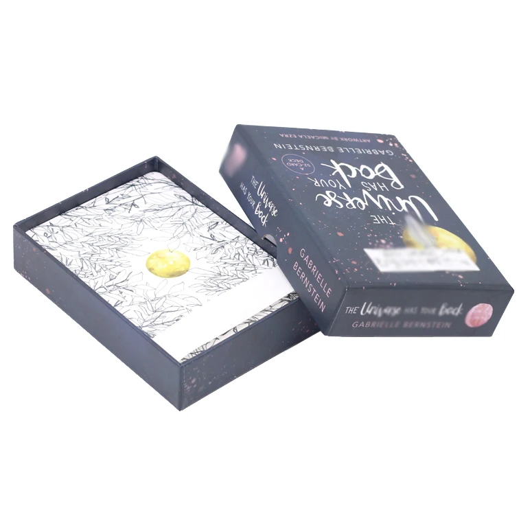 

Custom angel tarot cards deck printing beautiful tarot decks cards with top bottom box, Cmyk