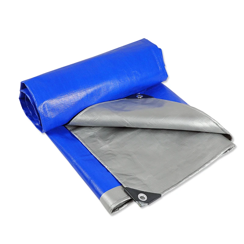 

Cheap price balcony roof sun-proof canvas waterproof Polyester PVC Tarps Tarpaulin Cover with Eyelet D-Rings, Blue