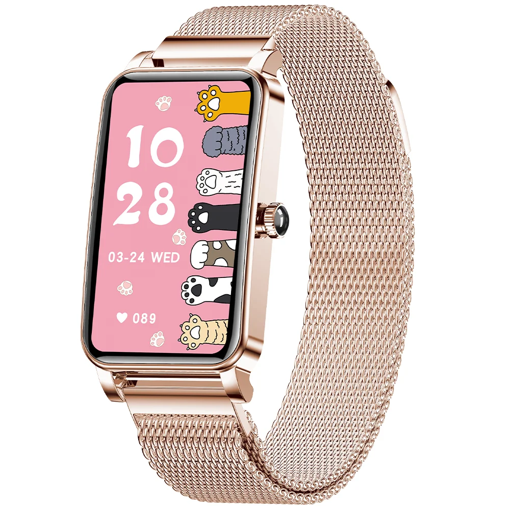 

Luxury women wristwatch mobile phone ZX19 stainless steel fashion smart watch ip68 waterproof bt call reloj smart watch 2022