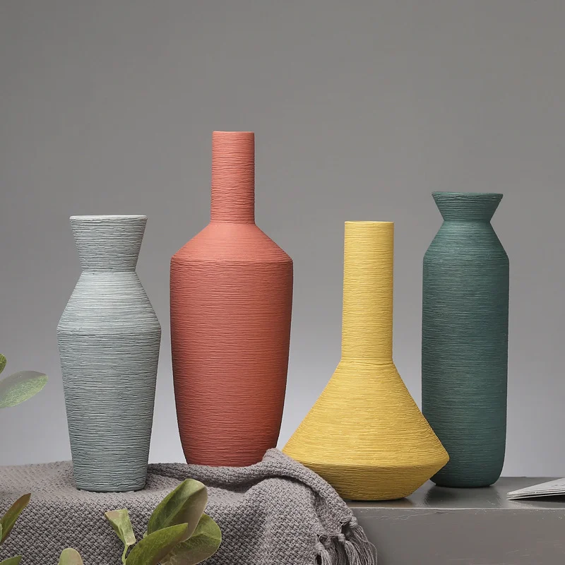 

Nordic Modern Interior Home Decor Body Bum Ceramic Flower Vase, Customized color