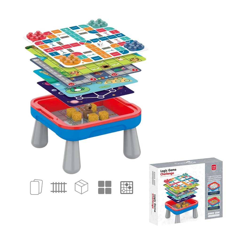 

2023 March NEWEST Early Educational Gaming Tables Logic Board Games Toy Logic Iq Brain Game Toy