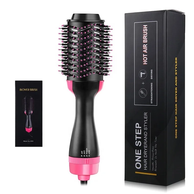 

Hot Air Brush Hair Straightener Electric straightening comb Hair Salon Equipment Blow HairStyler Curler Comb One Step Hair Dryer, According to options