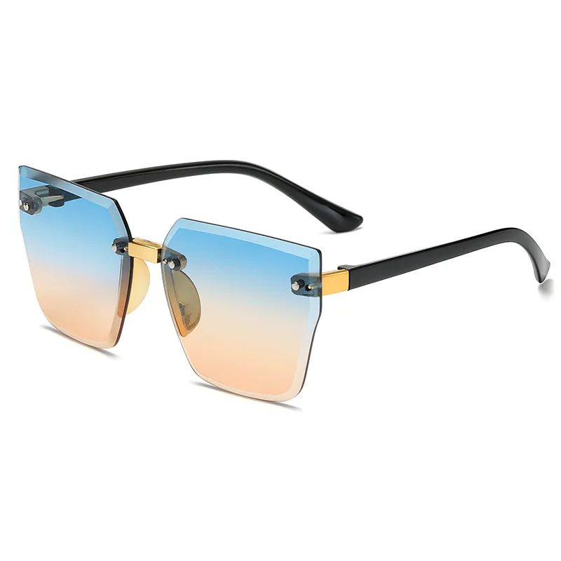 

2020 Kids Sunglasses Children's Rimless Rectangle Sun Glasses Private Label