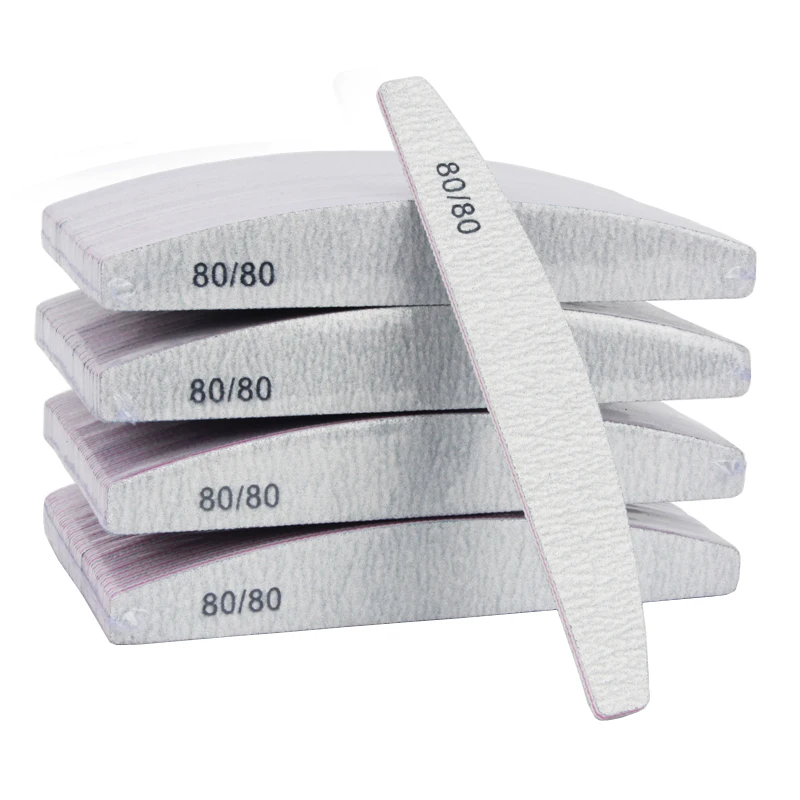 

Private label 80/80 grit Gray nail buffer Block Files Salon DIY Beauty Nails Care Tools acrylic pattern Nail Files