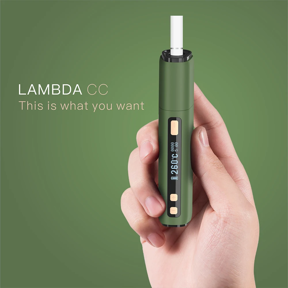 
2020 New Heat No Burn Tobacco Heating Device LAMBDA CC Heat Sticks Not Burn Dry Herb Electronic Cigarette Original Manufacturer 