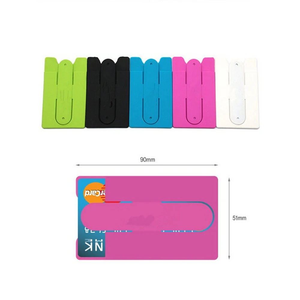 

Credit ID Card Holder Smart Wallet Business Cell Phone Card Holder Silicone Visa Card Holder, Customized color