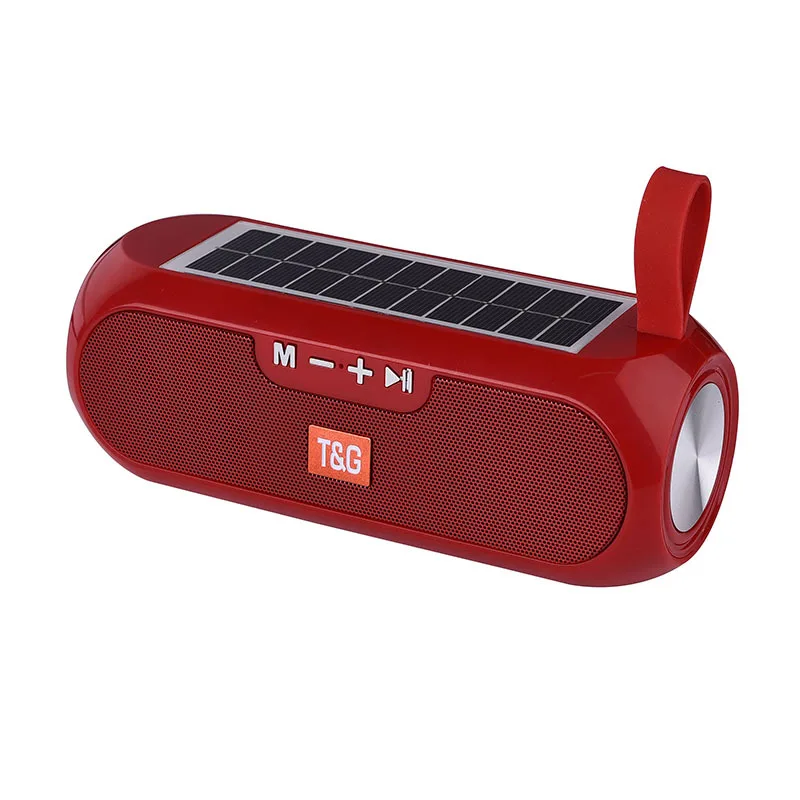 

2021 New TG182 Portable Solar Speaker TF AUX USB MP3 Player Stereo BT Speaker