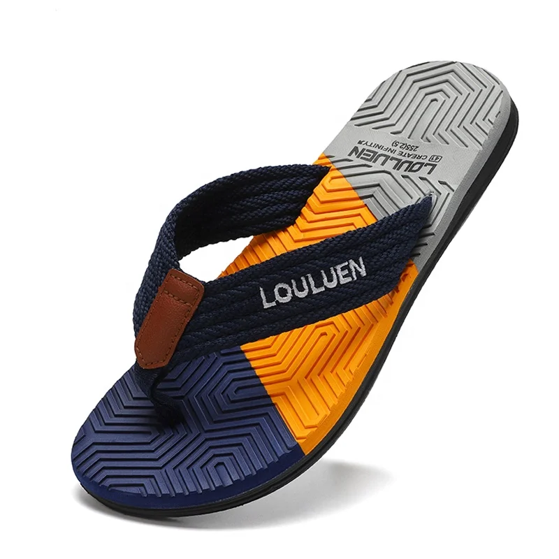 

Summer 2022 New Design Good Quality Men's Slippers Beach PVC Out-sole Flip Flops Slippers Shoes for Men