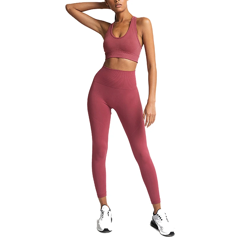 

Women Seamless Panties Seamless Leggings Bonding Techinc Yoga Pants For Gym scrunch butt two piece leggings set