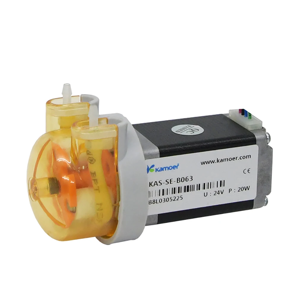 

Kamoer KAS China factory retail wholesale food grade liquid peristaltic pump 12v24v Stepper motor peristaltic pump