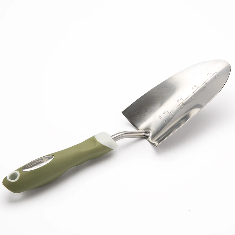 PP handle garden tools stainless steel notch finish trowel