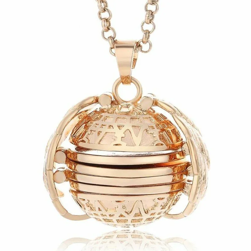 

Wholesale Vintage Memory Locket Necklace Blank Photos Planet Pendant Sublimation Necklaces For Gift