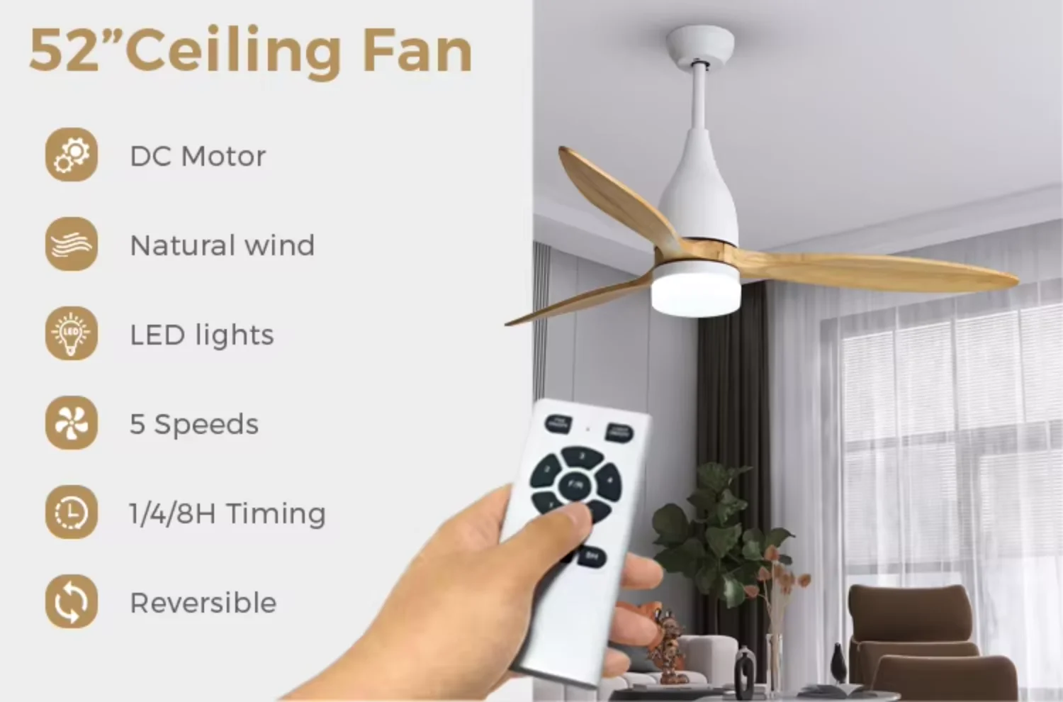 Ceiling Fan, 220v, 110v - detail 4