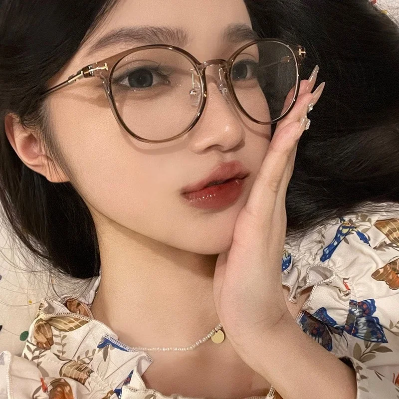 

Jiuling eyewear new fashion unisex round shades anti blue to block light round face designer uv400 ladies eyeglasses frames men