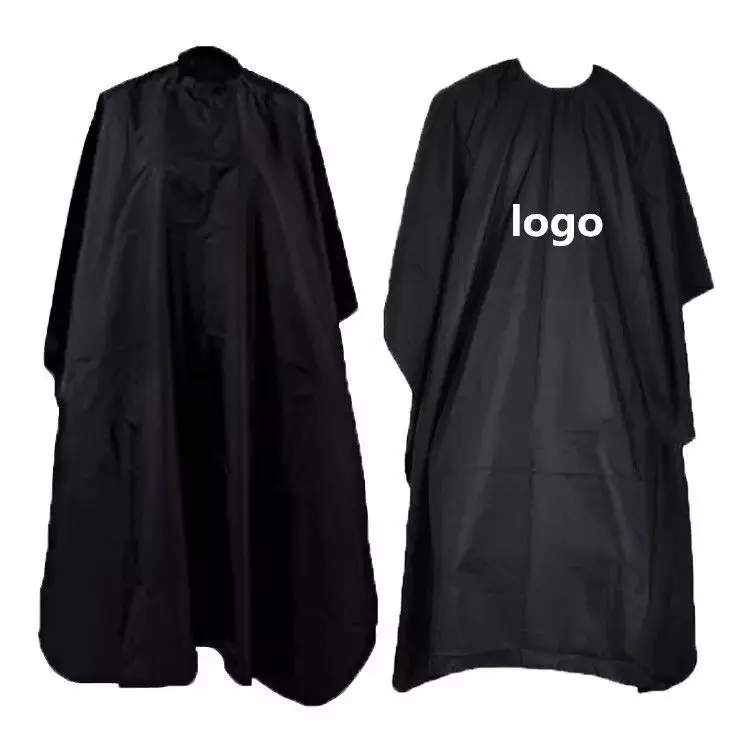 

Custom Logo Pure Color Barber Capes Waterproof Hair Shawl Hairdressing Cape Top For Salon, Black,white,red,yellow