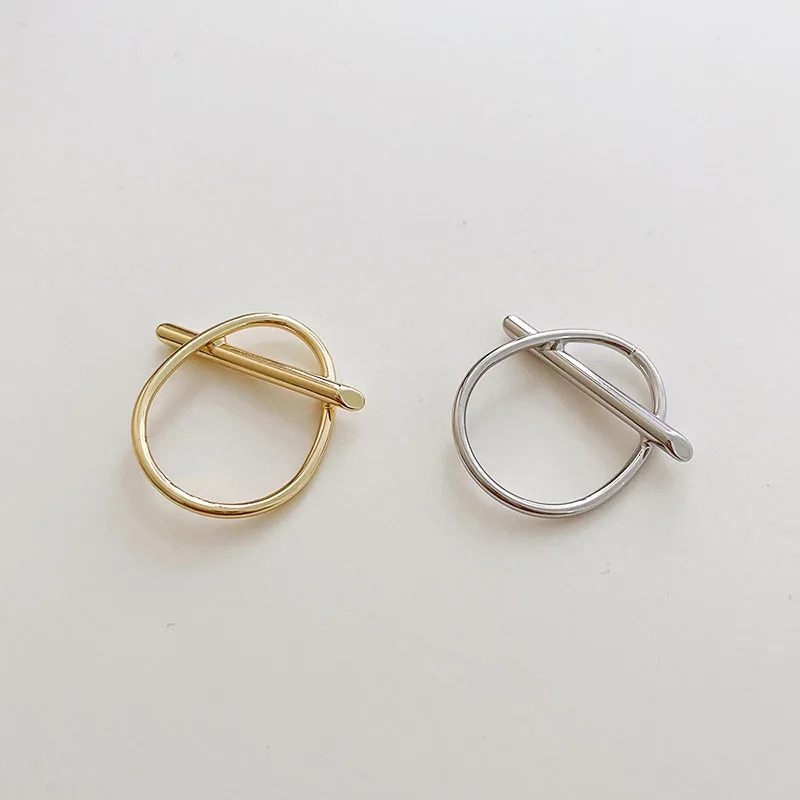 

Trendy Geometric Metal Textured Ring Minimalist Punk Hip Hop Alloy Ring Fashion Women Simple Jewelry Accessories 202104