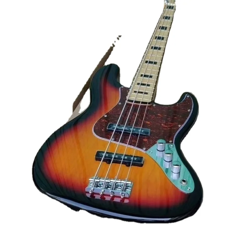 

Weifang Rebon 4 String Alder Wood Jb Electric Bass Guitar in Sunburst colour