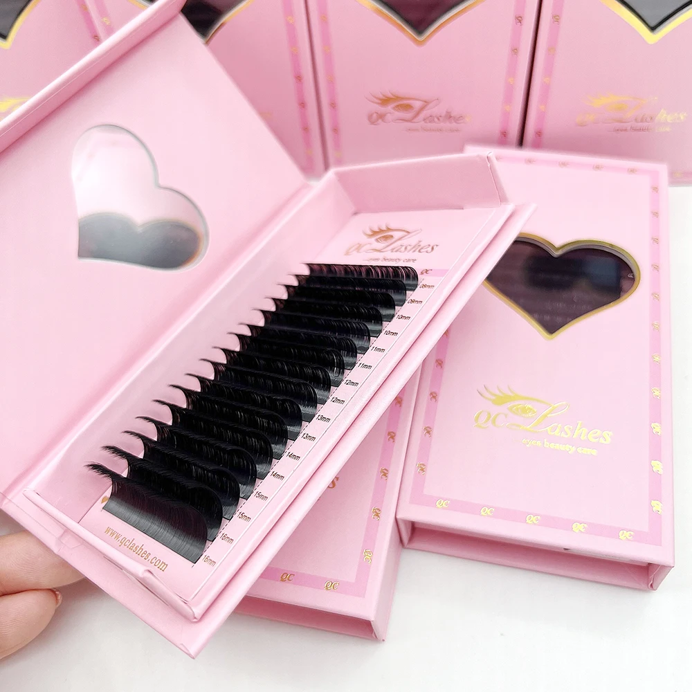 Wholesale Lash Supplies Custom Logo Individual Soft Dark Matte Black Cashmere Mink Matte Black Velvet Cashmere Lash Extensions
