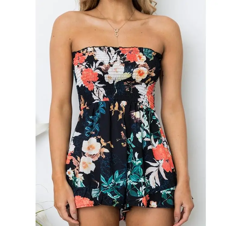 

Flower Casual Beach Short Mini Dress Women Boho Maxi Club Costumes Print Pattern Casual Dresses Vestidos, White, red, green, dark blue, black,